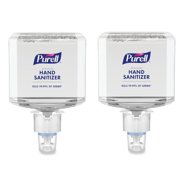 Purell Healthcare Advanced Foam Hand Sanitizer, 1200 mL, Clean Scent, For ES6 Dispensers, PK2 PK 6453-02